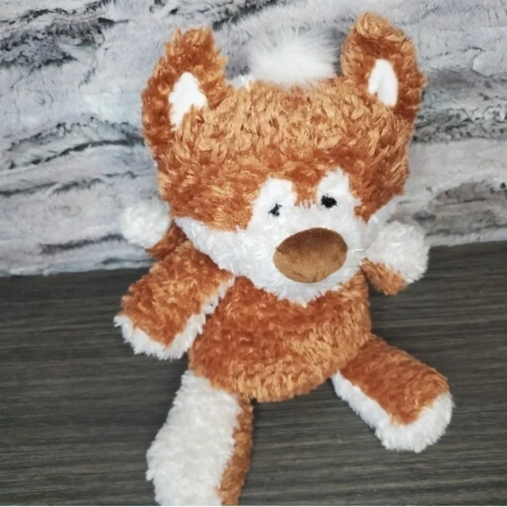 GUND Whimsical 4037009 Patchers Fox Plush Stuffed Animal Two Tone Brown White